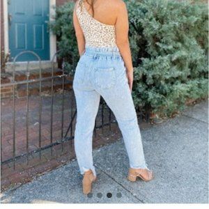 NWT Penny Paper Bag Jeans